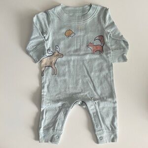 Carter's Blue Animal Print Footie